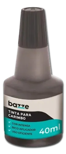 Tinta Carimbo PT 40 ML - BAZZE