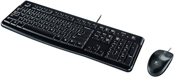KIT STATION TECLADO E MOUSE C/FIO LOGITECH