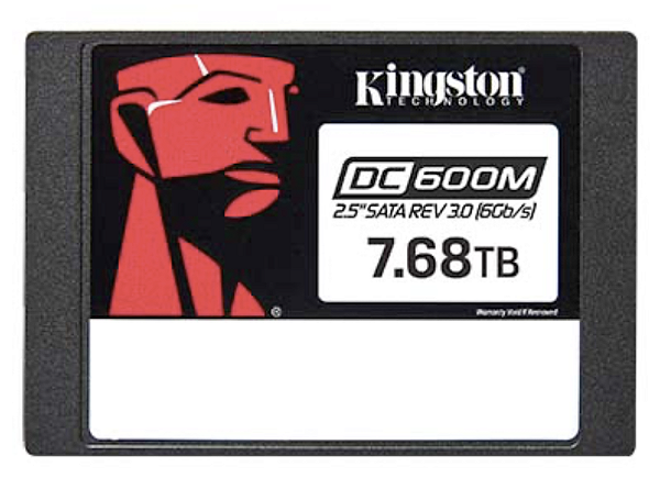 SSD Kingston 7.68TB - DC600M - 2.5 pol - SATA 3.0 - MPN: SEDC600M/7680G