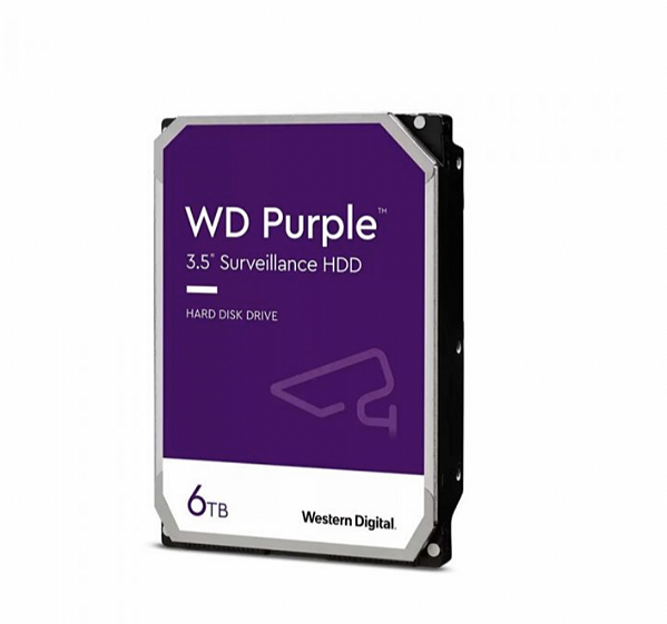 HD Western Digital WD Purple WD64PURZ 6TB 3.5" 5400RPM 256MB