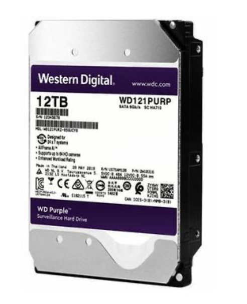 HD Western Digital WD Purple Pro WD121PURP 12TB 3.5" 7200RPM 256MB