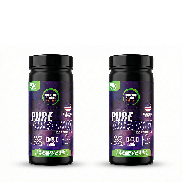 Kit 2 Creatinas Pure creatina 120 cápsulas