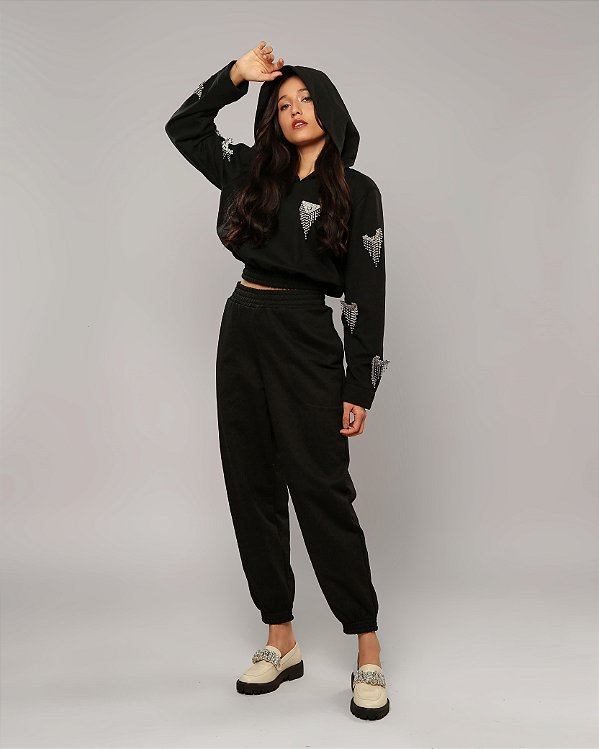 Conjunto moletom com brochês Circus Plus