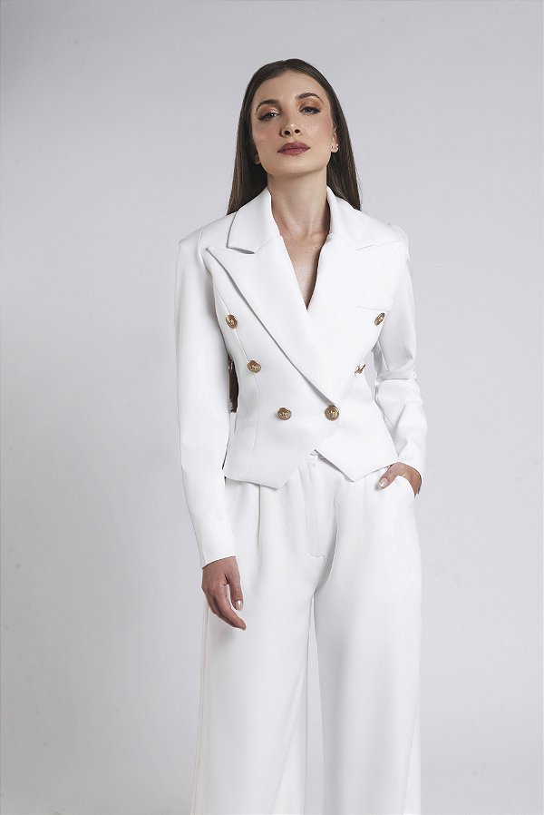 Blazer alfaiataria acinturado Venus