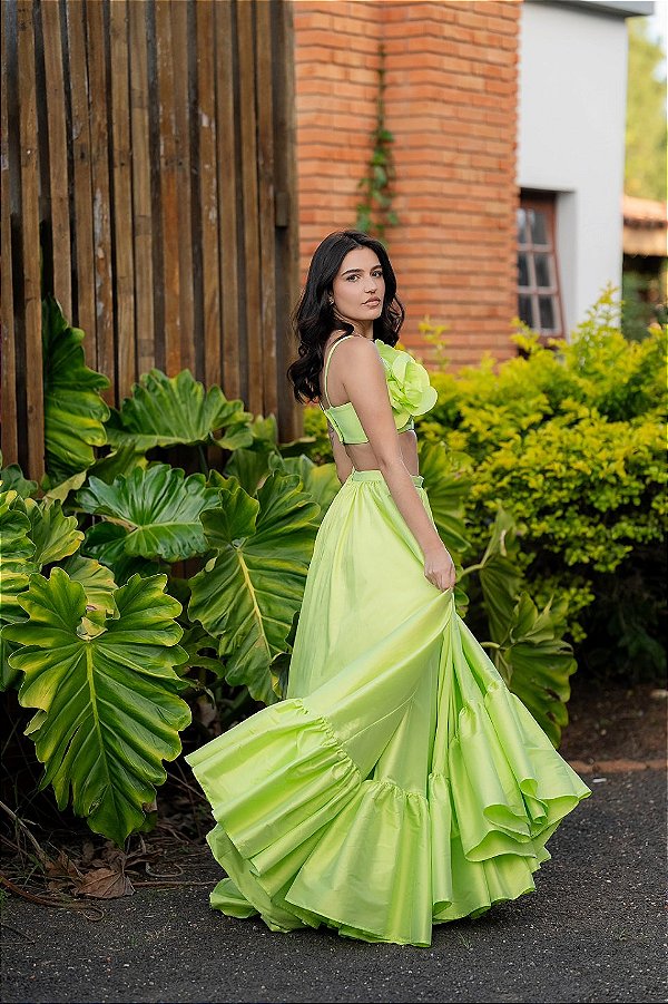 CONJUNTO TAFETÁ PÉTALAS