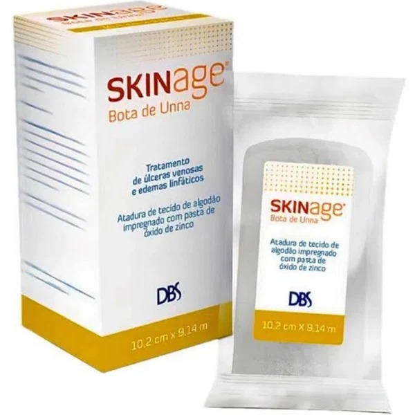 Curativo Bota de Unna Bandagem Skinage 10,2cm x 9,14 metros DBS
