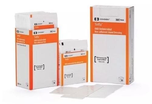 Curativo Telfa Gaze Phmb Sem Borda Adesiva 7,5x10cm