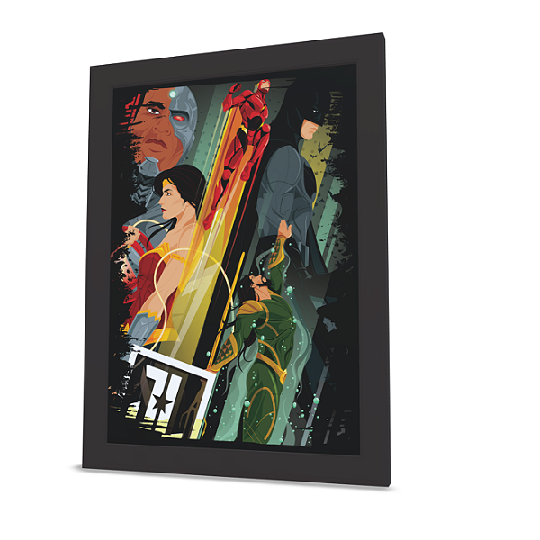 Quadro Decorativo - Liga da Justiça - Acrílico 2mm