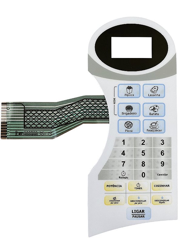 Membrana Teclado para Micro-ondas Compatível com Philco PMS25 N2