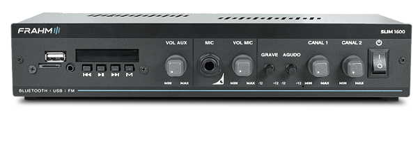 Amplificador Frahm Slim 1600 G5 2 Canais Independente 60w