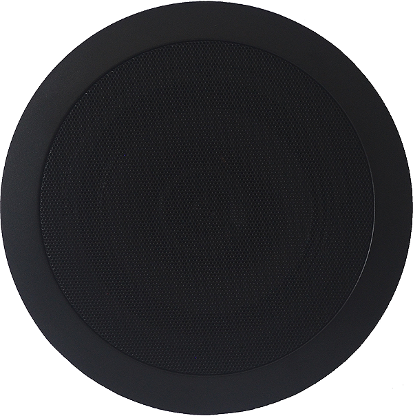 Arandela Redonda Caixa Acústica de Embutir em Teto Gesso CR600 68w Preto