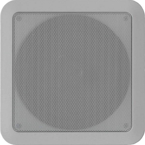 Arandela Quadrada Caixa Acústica de Embutir em Teto Gesso CQ600 68w Branco