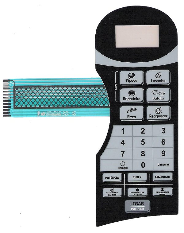 Membrana Teclado para Micro-ondas Compatível com Britânia BM 21L