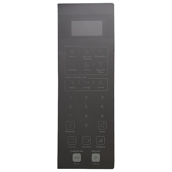 Membrana Teclado para Micro-ondas Compatível com Consul CMS 46AR Espelhada
