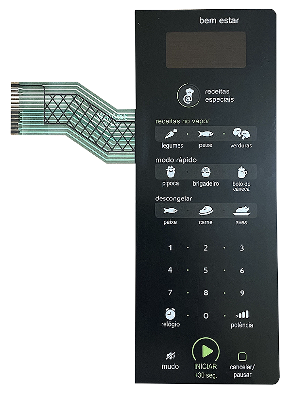 Membrana Teclado para Micro-ondas Compatível com Consul CMK 38AB