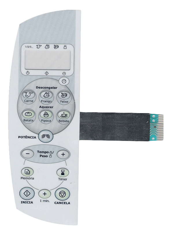 Membrana Teclado para Micro-ondas Compatível com Consul CMS 18 OBHNA