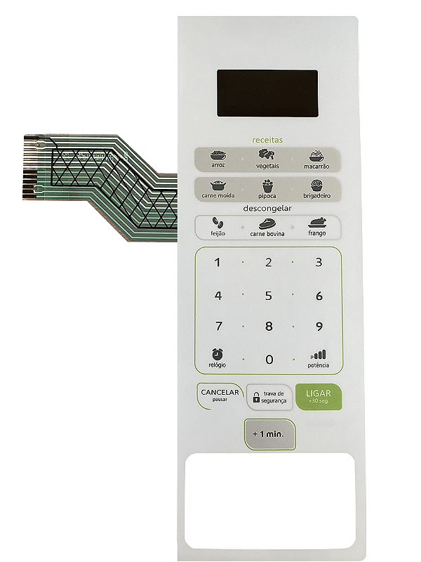 Membrana Teclado para Micro-ondas Compatível com Consul CMW 30