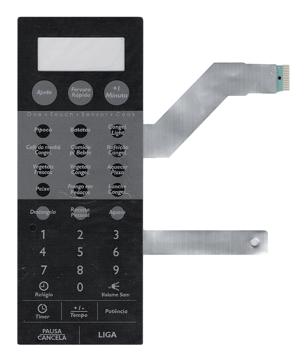 Membrana Teclado para Micro-ondas Compatível com Electrolux ME 45
