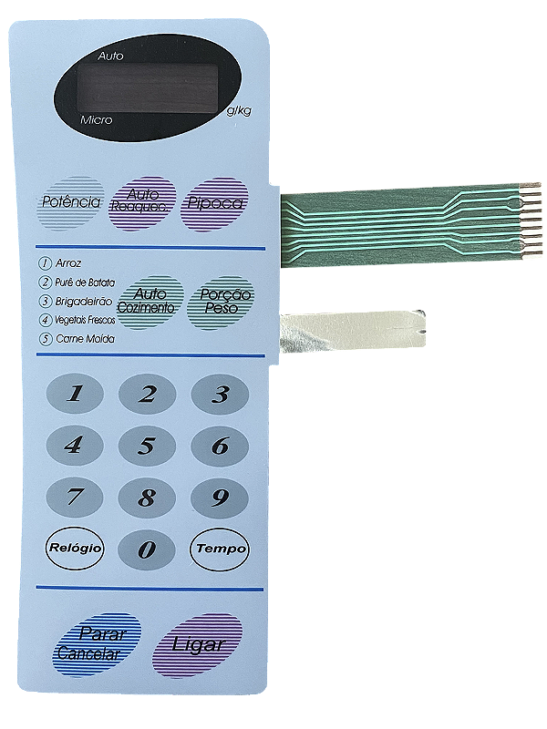 Membrana Teclado para Micro-ondas Compatível com Panasonic NN5557 / NN4557