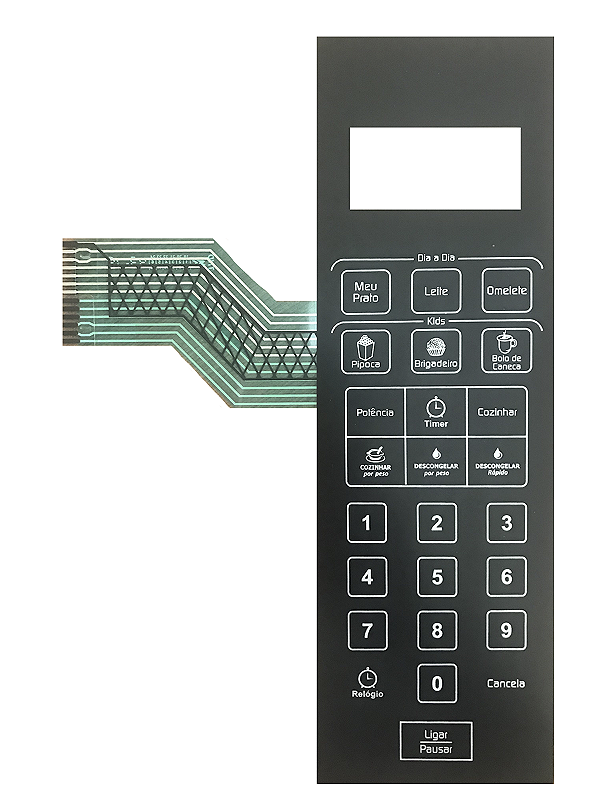 Membrana Teclado para Micro-ondas Compatível com Philco PMS 32P