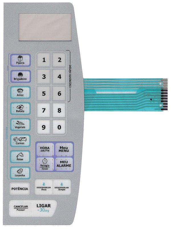 Membrana Teclado para Micro-ondas Compatível com Philco PMS 35