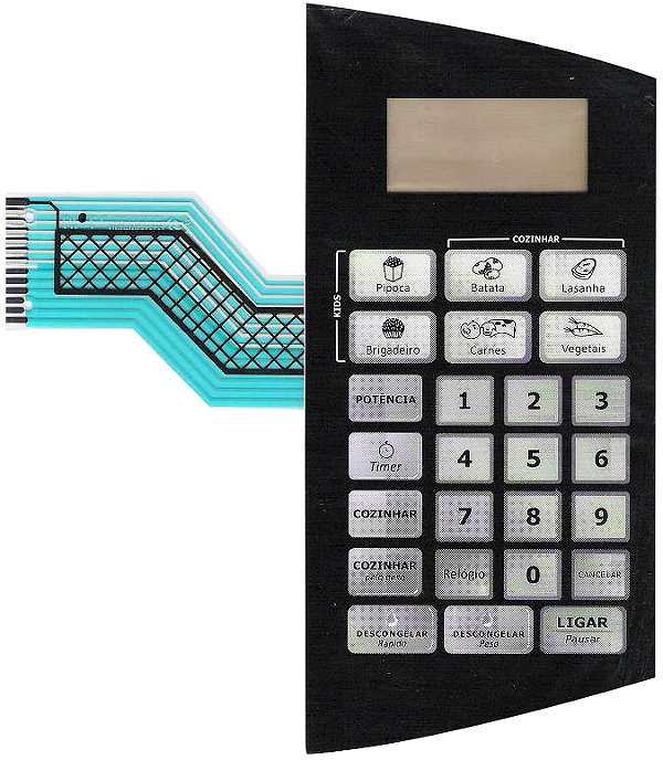 Membrana Teclado para Micro-ondas Compatível com Philco PMS 35N