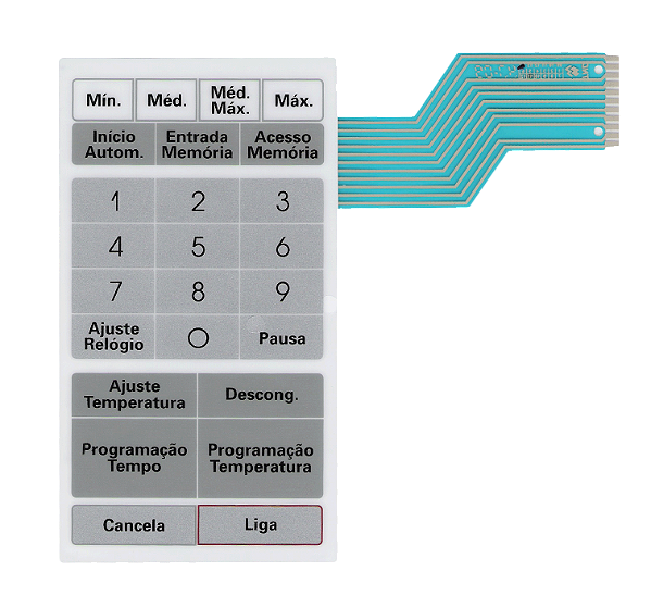 Membrana Teclado para Micro-ondas Compatível com Philco PMW 1500