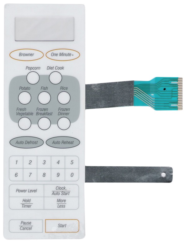 Membrana Teclado para Micro-ondas Compatível com Samsung MW 6752