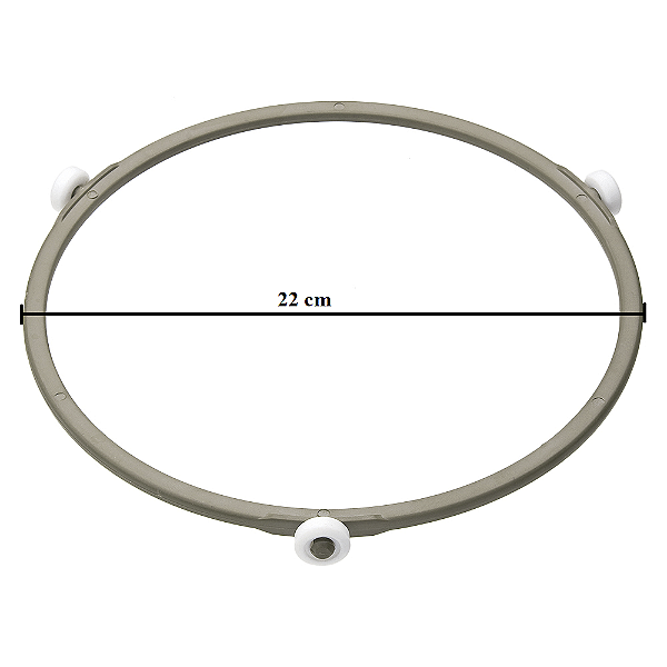 Rodizio Giratório para Prato de Micro-ondas Formato Redondo com diâmetro de 22cm