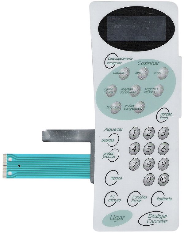Membrana Teclado para Micro-ondas Compatível com Walita MW 01 Sem Dourar