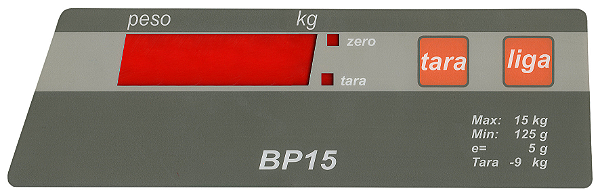 Membrana Teclado para Balança Compatível com Filizola BP15 / BP 15 Marrom