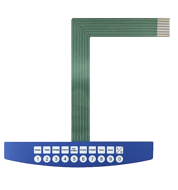 Membrana Teclado para Balança Compatível com Toledo Prix 3 Light Azul 15 Kg