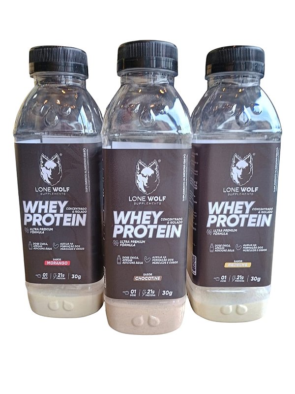 Dose Única Whey Protein Concentrado e Isolado 30g - Lone Wolf Supplements