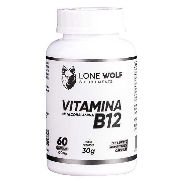 Vitamina B12 500mg 60 Cápsulas - Lone Wolf Supplements
