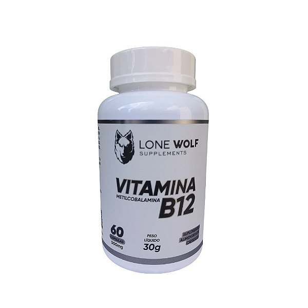 Vitamina B12 500mg 60 Cápsulas - Lone Wolf Supplements