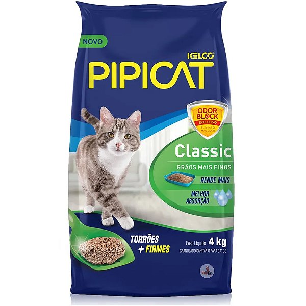 Areia Pipicat Classic para Gatos 4 kg