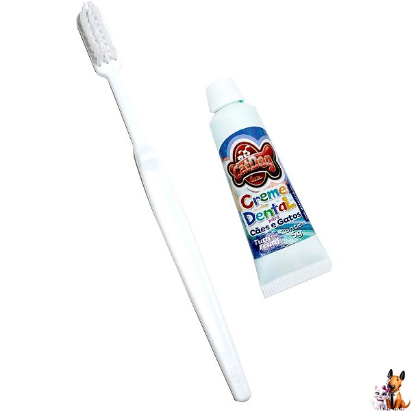 Kit Escova e Creme Dental 5g Tutti Frutti