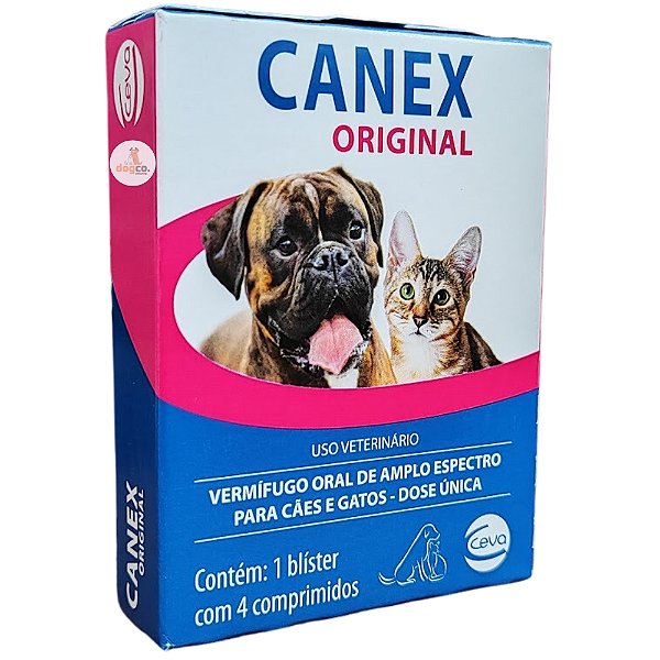 Vermífugo Canex Original Com 4 comprimidos