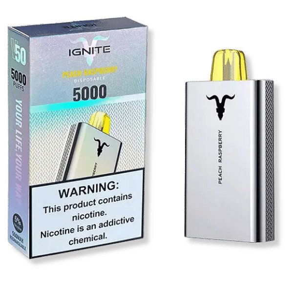 Pod Desc Ignite V50 5.000 - Peach Raspberry