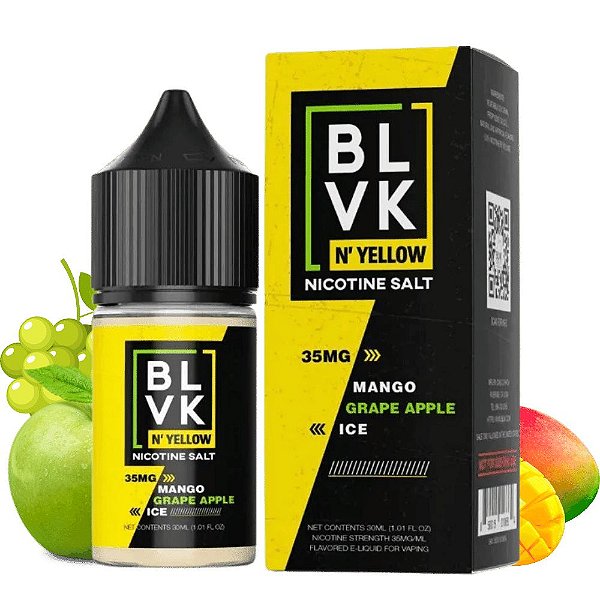 Nic Salt Blvk N Yellow 30ml / 35mg - Mango Grape Apple