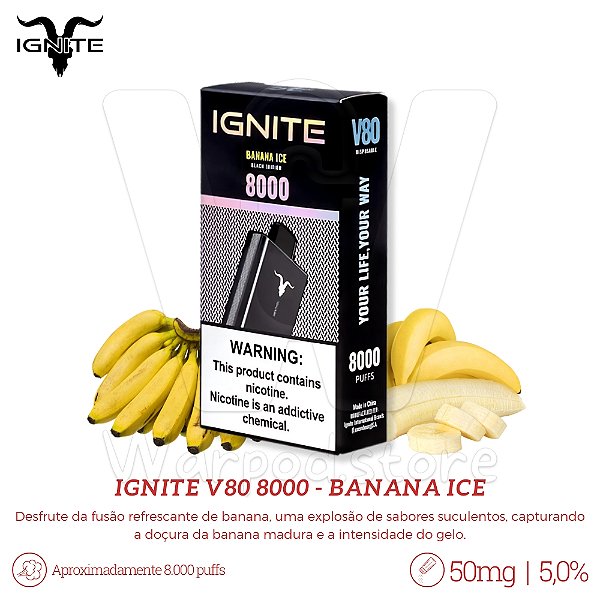Pod Desc Ignite V80 8.000 - Banana Ice