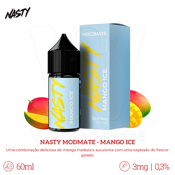 Juice Nasty Modmate 60ml / 3mg - Mango Ice