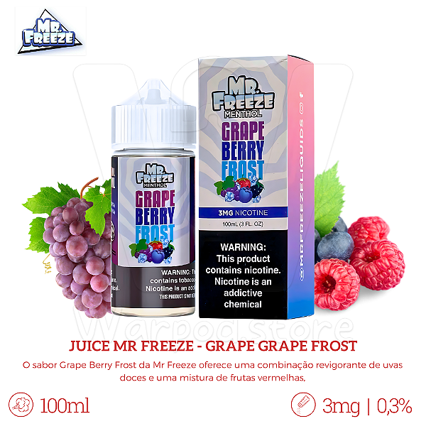 Juice Mr Freeze 100ml / 3mg - Grape Berry Frost