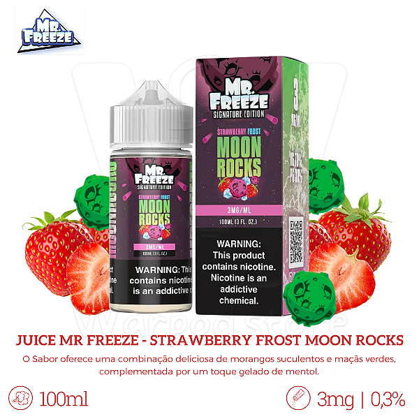 Juice Mr Freeze 100ml / 3mg - Strawberry Frost Moon Rocks