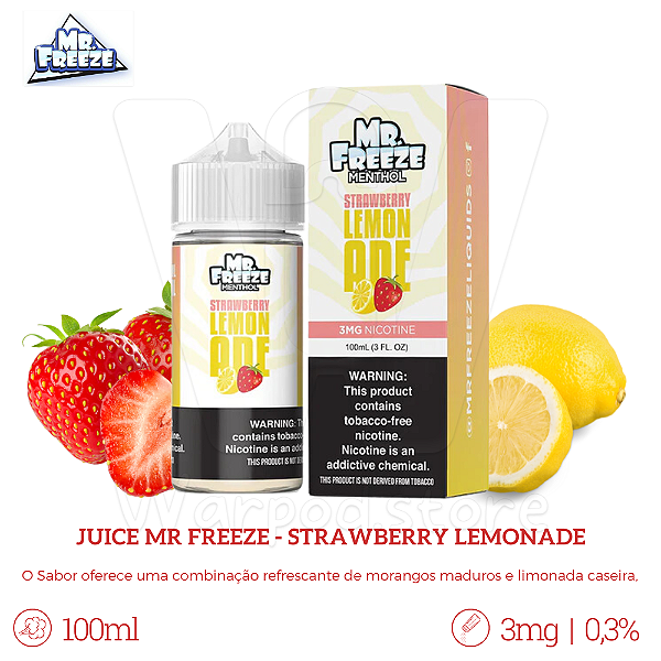Juice Mr Freeze 100ml / 3mg - Strawberry Lemonade