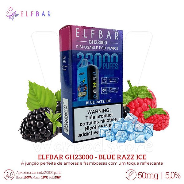 Pod Desc Elfbar GH23.000 - Blue Razz Ice