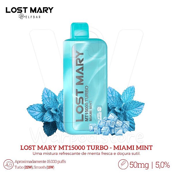 Pod Desc Lost Mary MT15.000 - Miami Mint