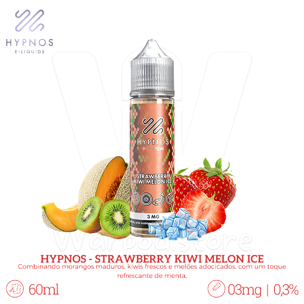 Juice Hypnos 60ml / 3mg - Strawberry Kiwi Melon Ice