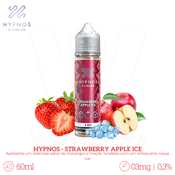 Juice Hypnos 60ml / 3mg - Strawberry Apple Ice
