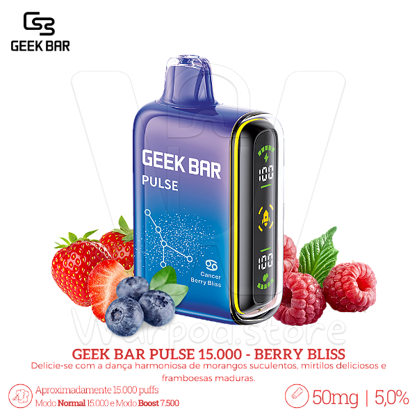Pod Desc Geek Bar 15.000 - Berry Bliss